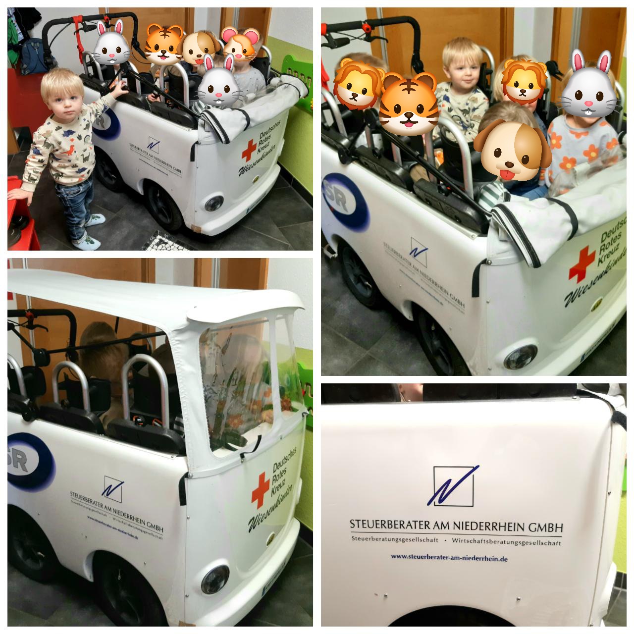 neue Werbung auf dem Kinderbus